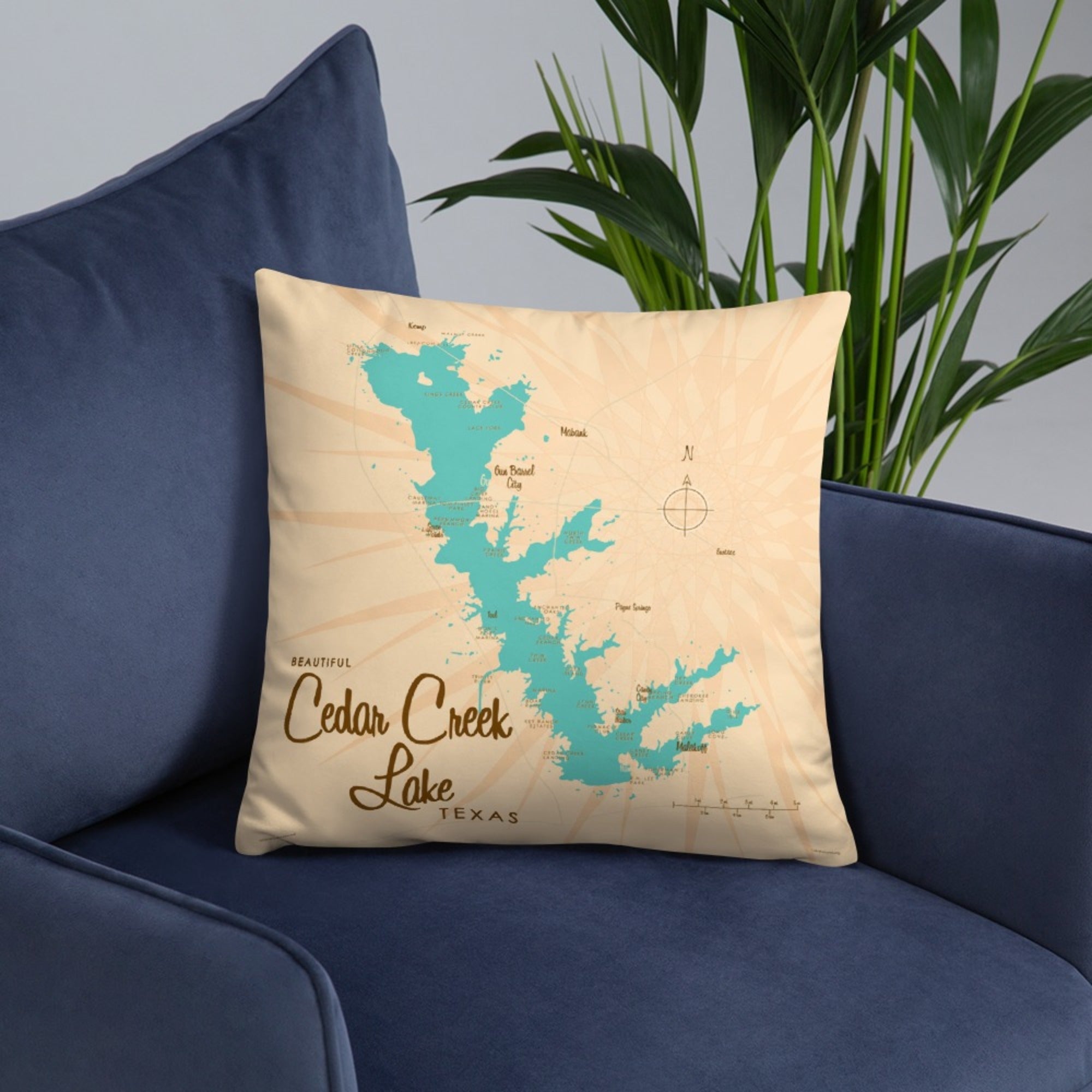 Cedar Creek Lake Texas Pillow