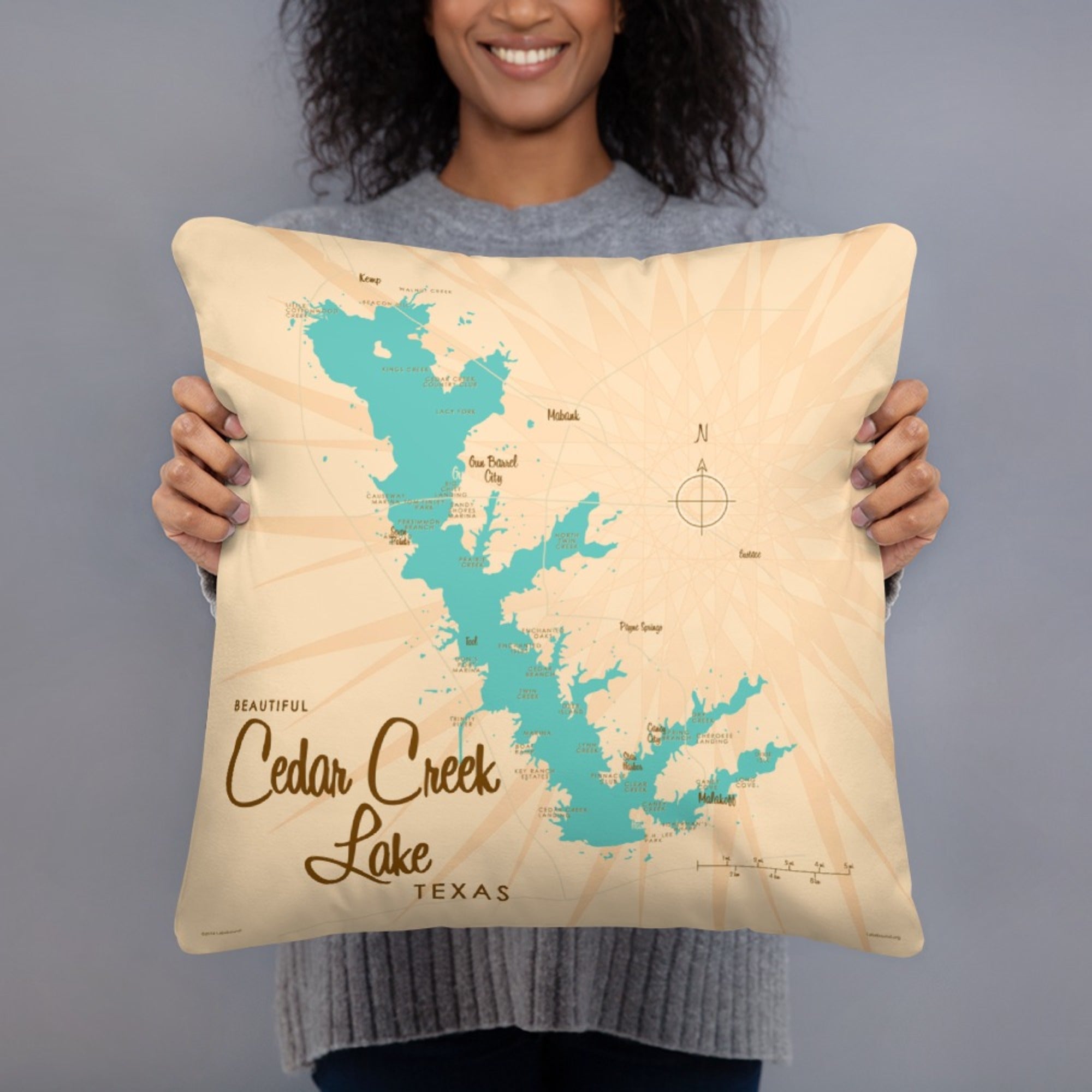 Cedar Creek Lake Texas Pillow