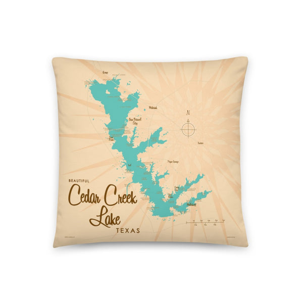 Cedar Creek Lake Texas Pillow