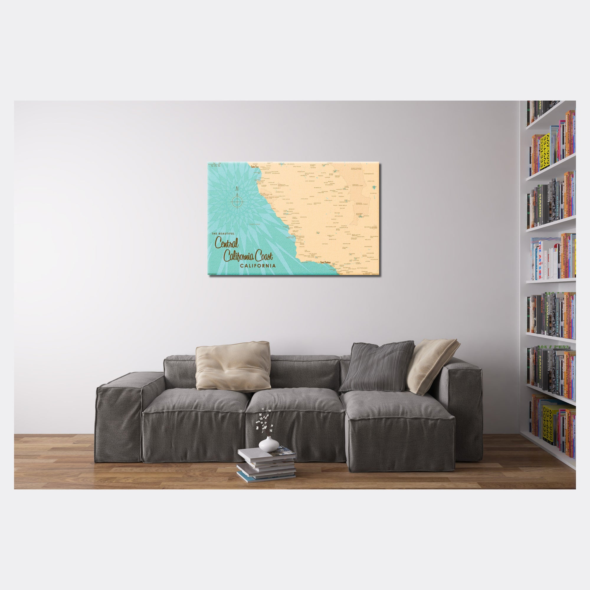Central California Coast, Canvas Print