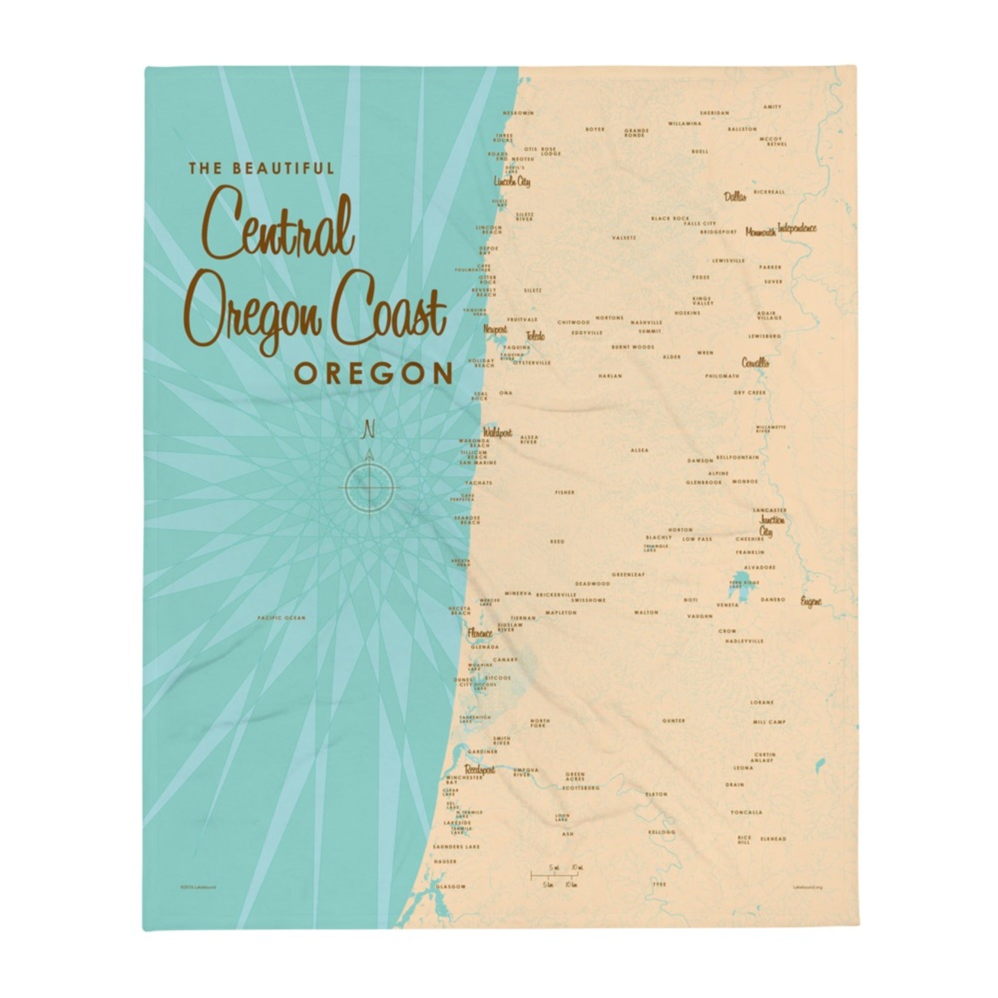 Central Oregon Coast Throw Blanket