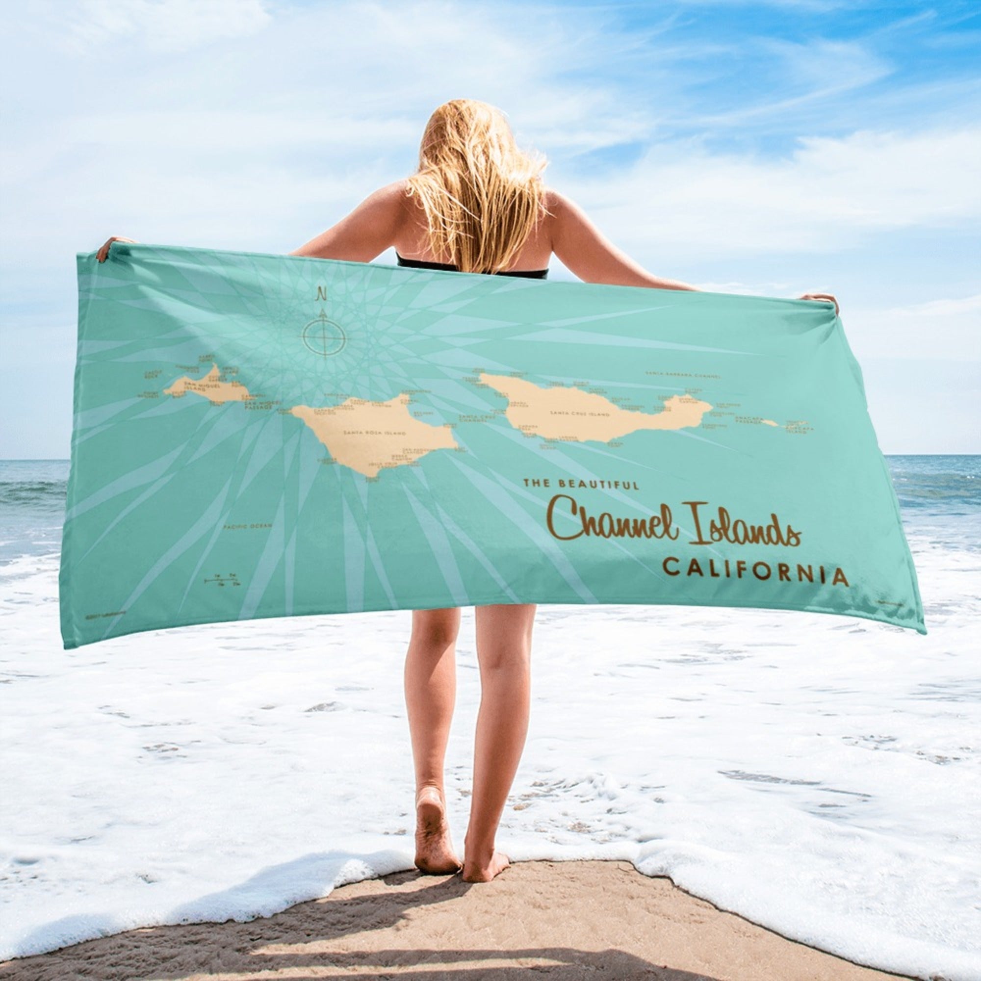 Channel Islands California Beach Towel