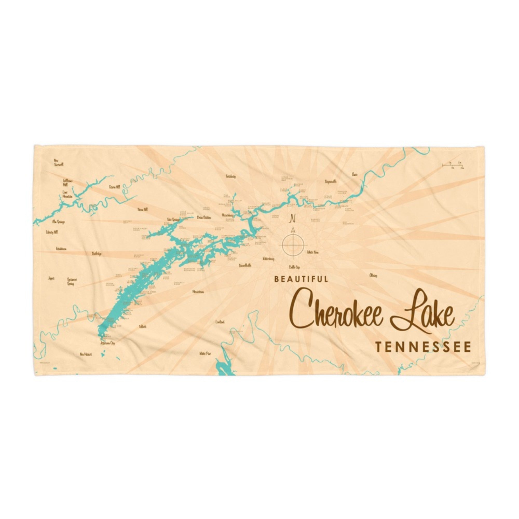 Cherokee Lake Tennessee Beach Towel