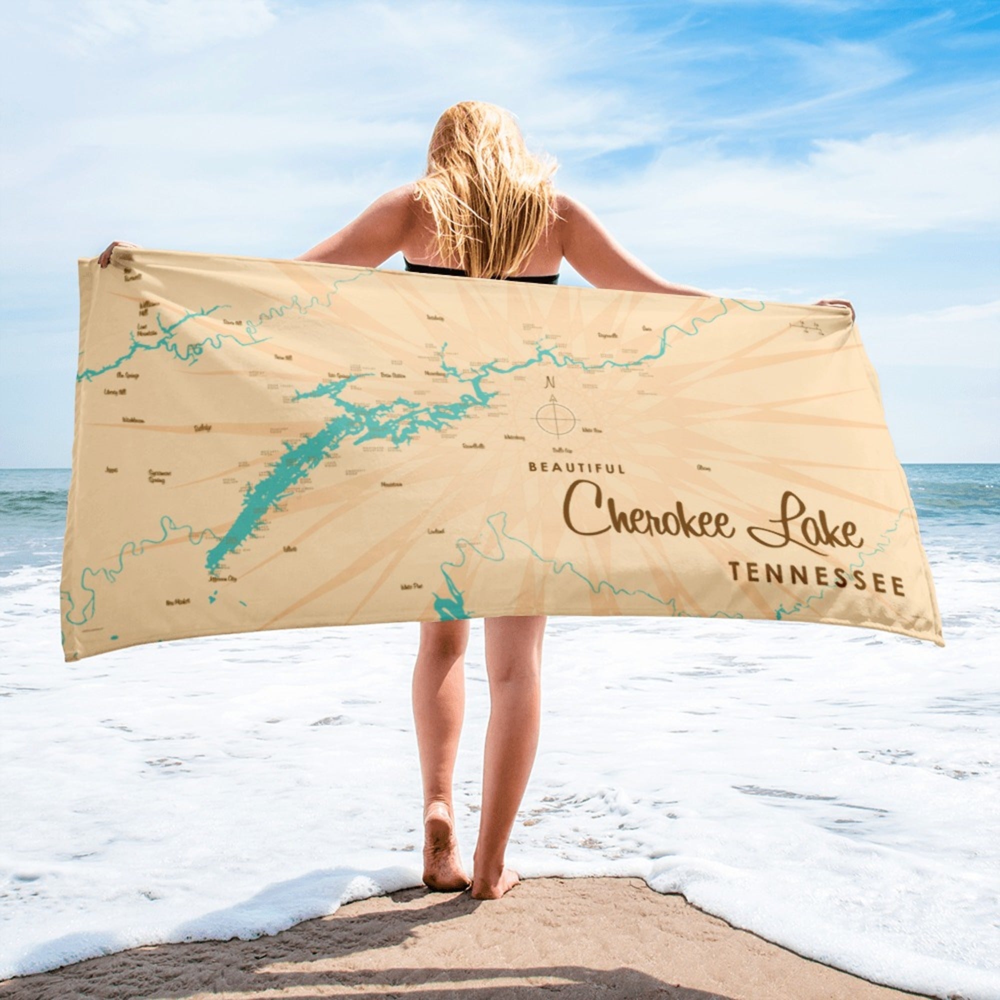 Cherokee Lake Tennessee Beach Towel