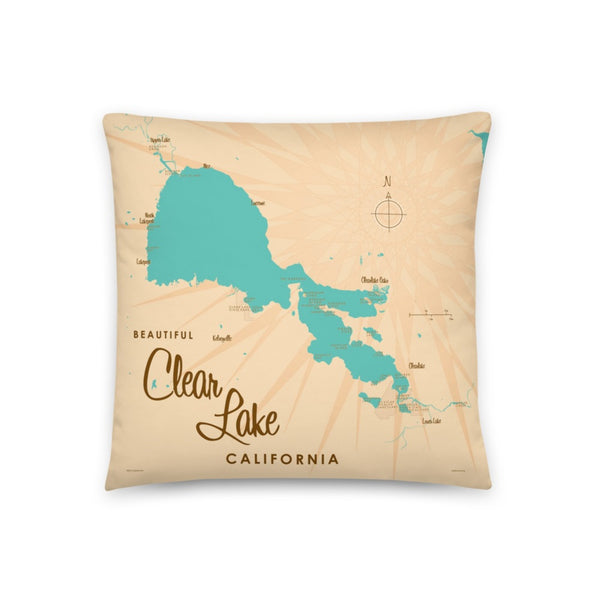 Clear Lake California Pillow