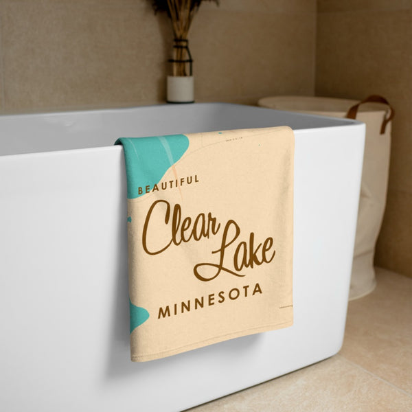 Clear Lake Minnesota Beach Towel