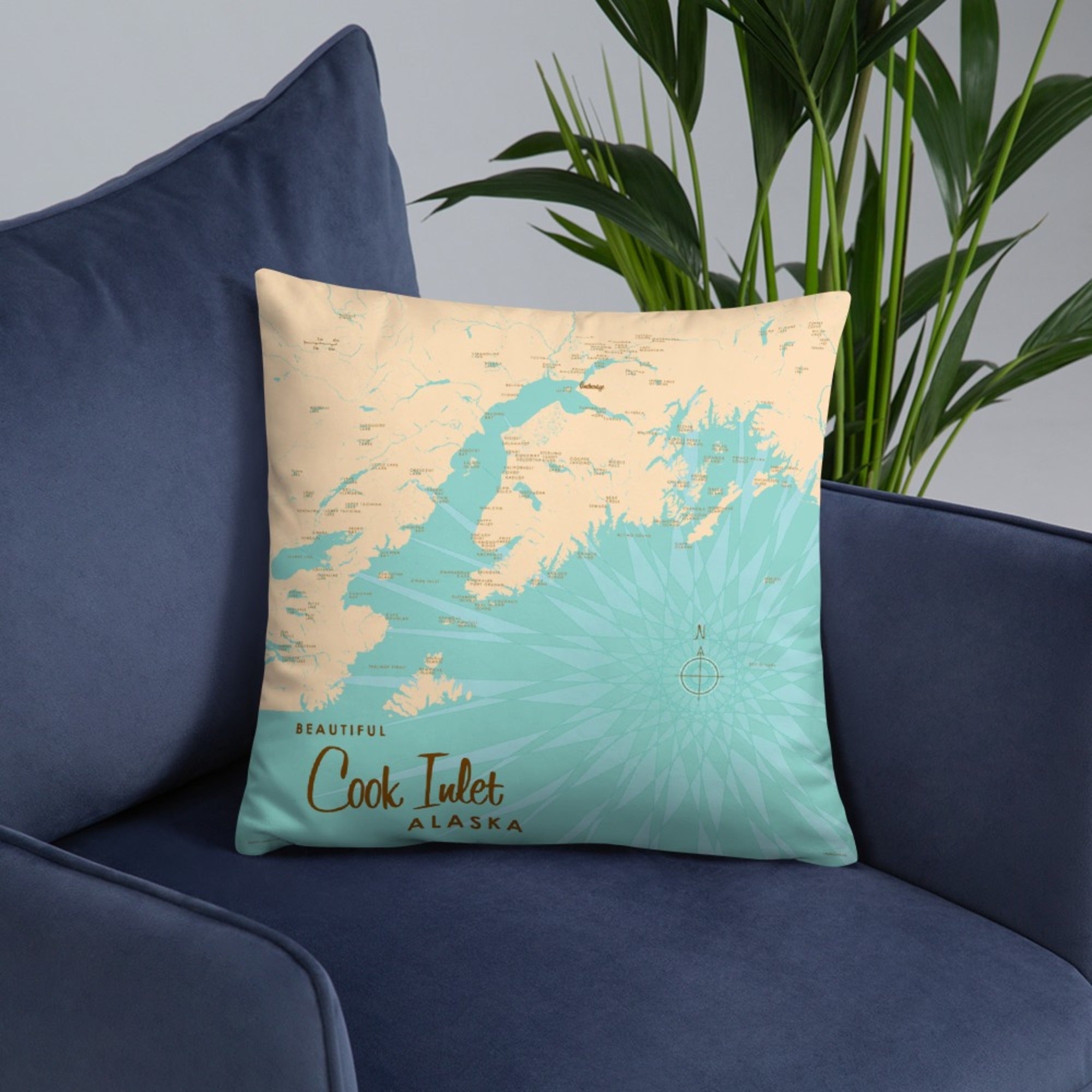 Cook Inlet Alaska Pillow