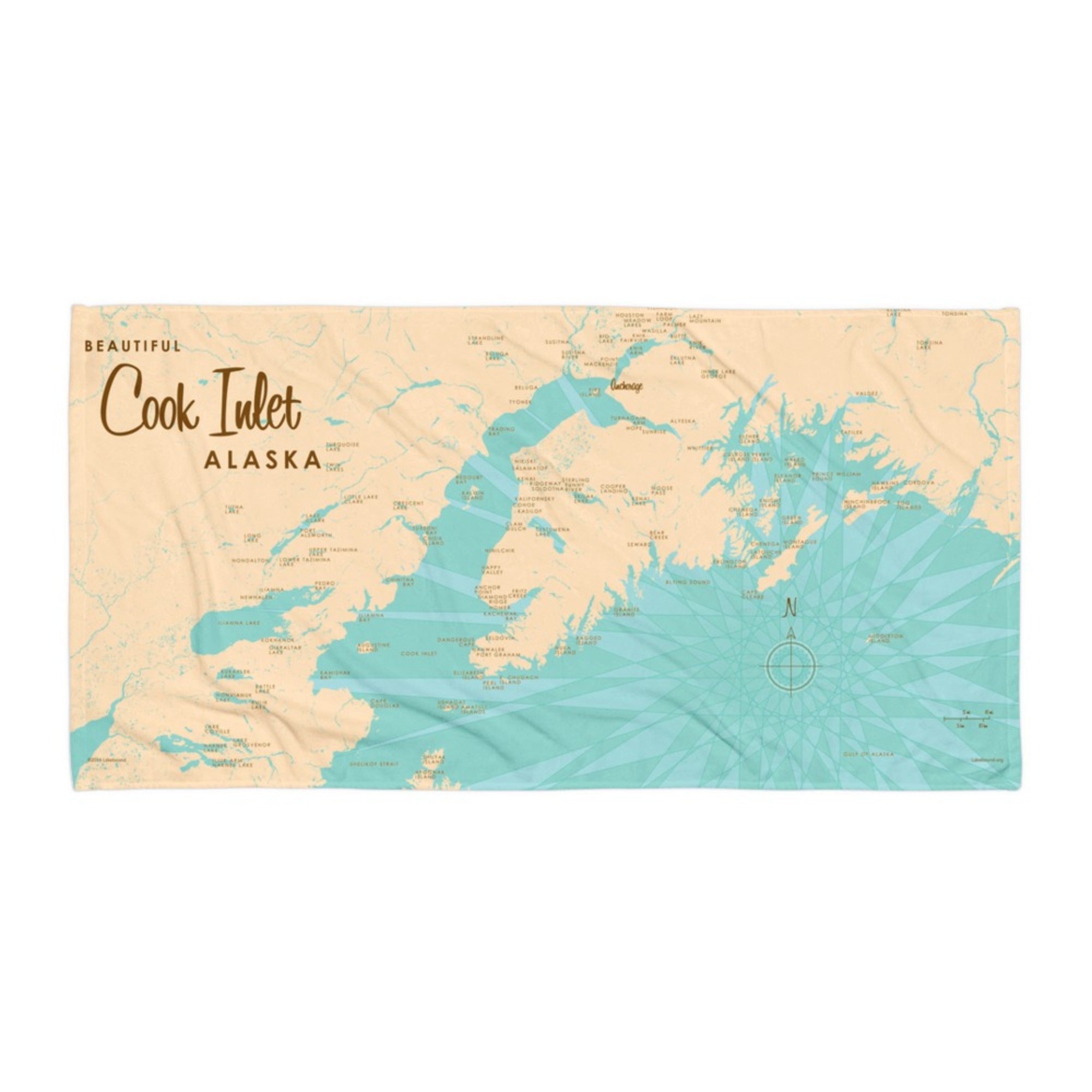 Cook Inlet Alaska Beach Towel