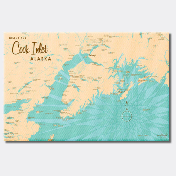 Cook Inlet Alaska, Canvas Print