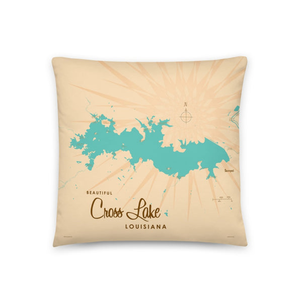 Cross Lake Louisiana Pillow