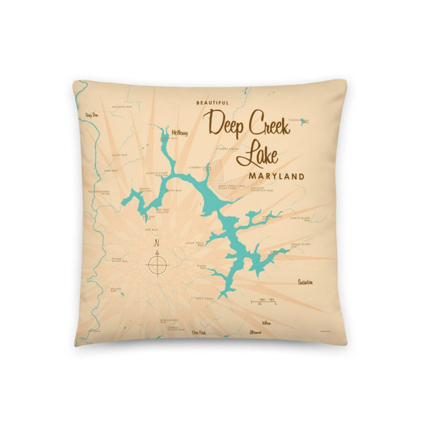 Deep Creek Lake Maryland Pillow