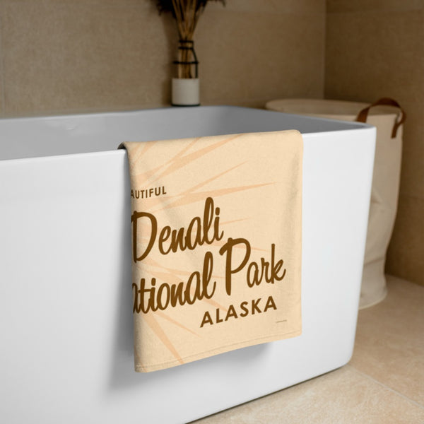 Denali National Park Alaska Beach Towel