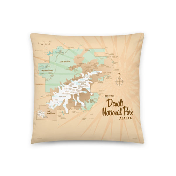 Denali National Park Alaska Pillow