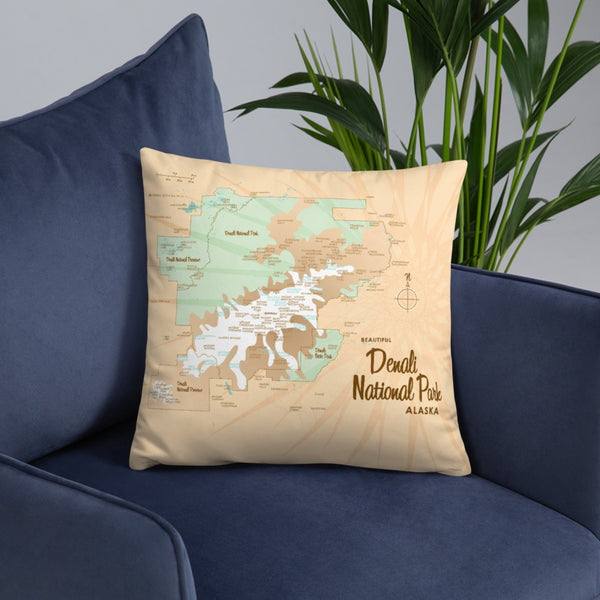 Denali National Park Alaska Pillow