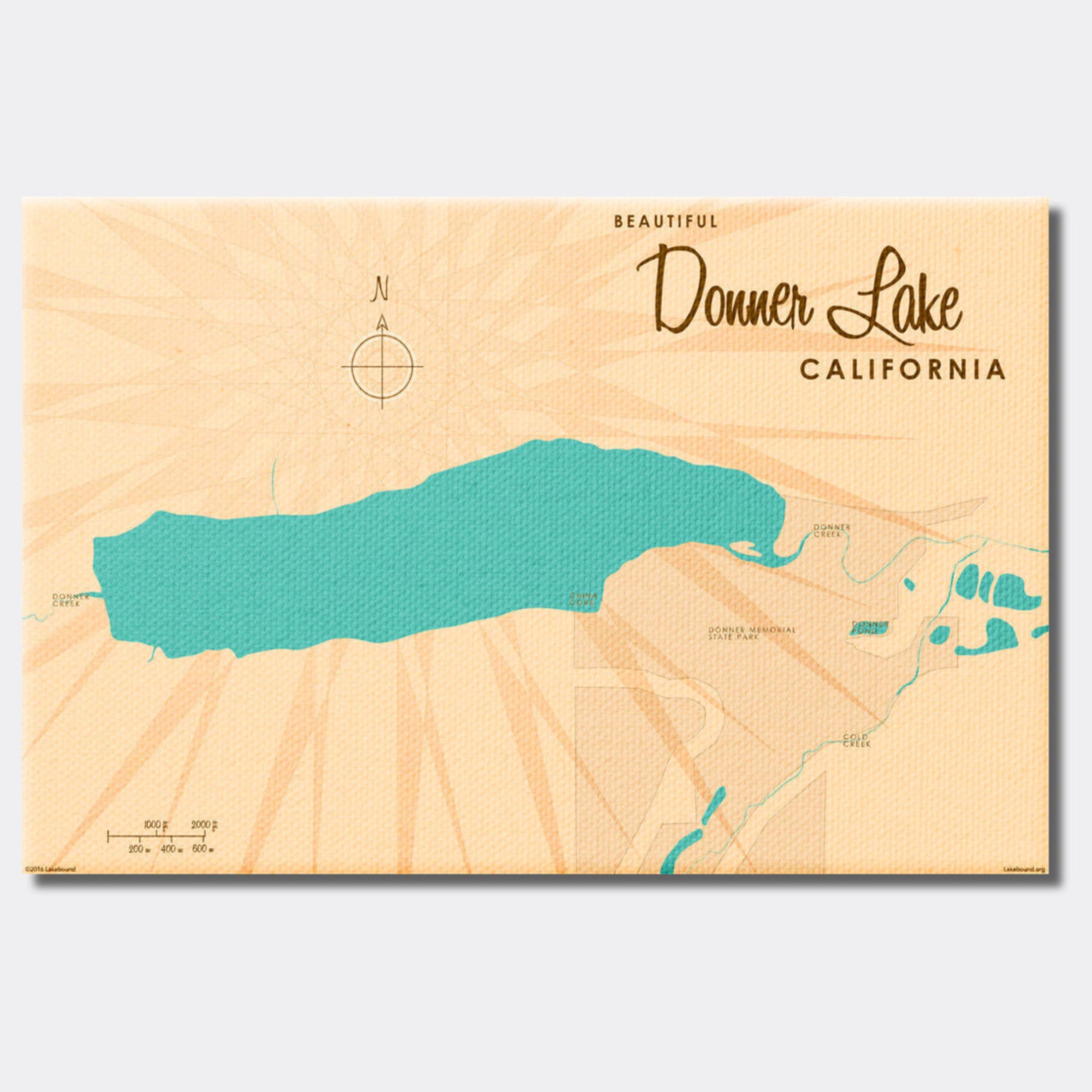 Donner Lake California, Canvas Print