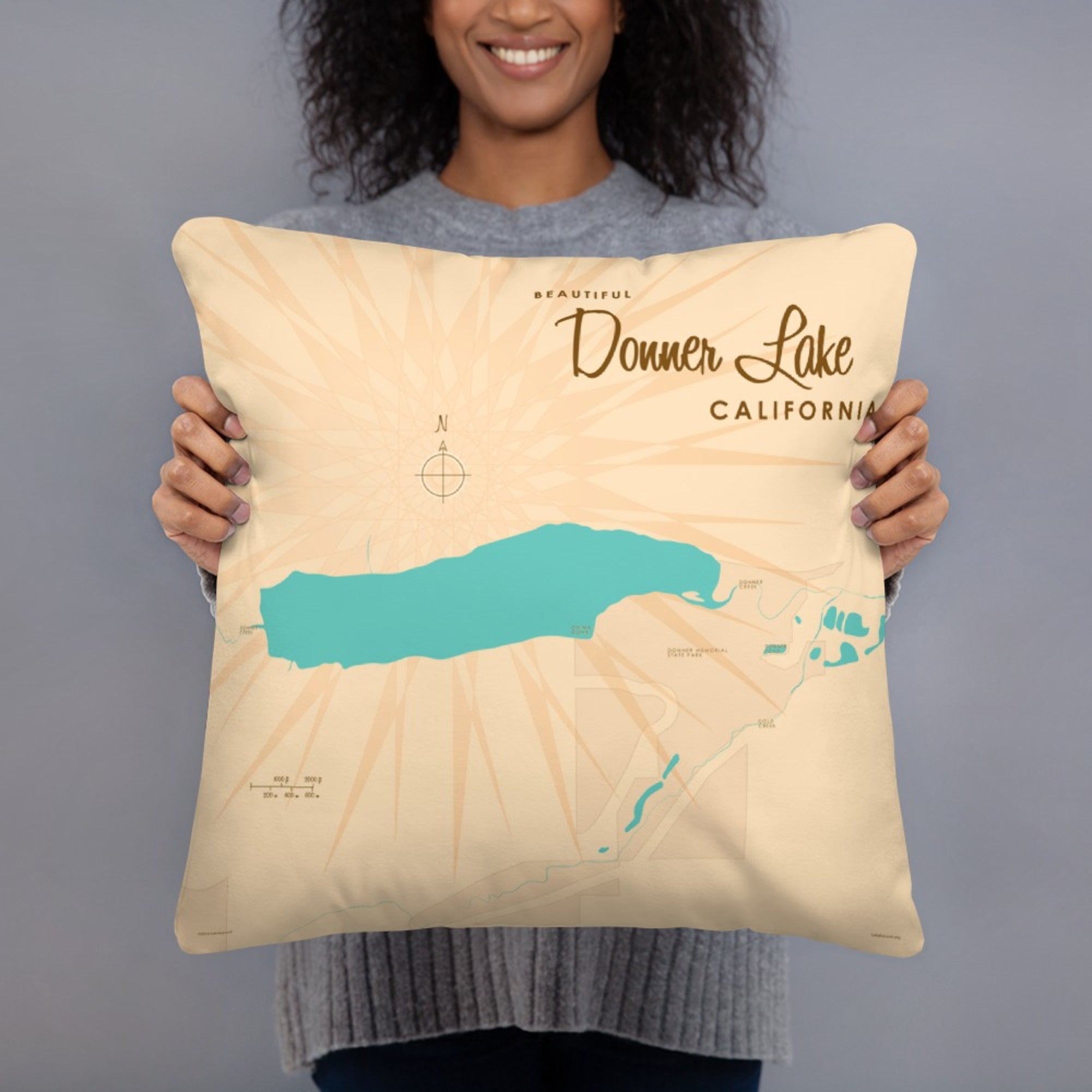 Donner Lake California Pillow
