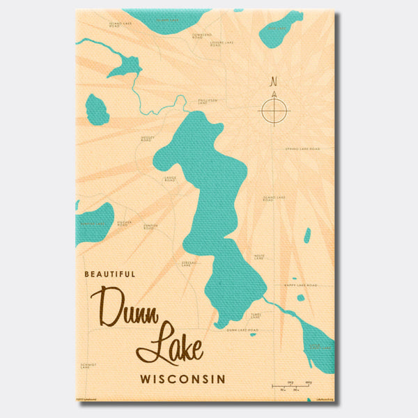Dunn Lake Wisconsin, Canvas Print