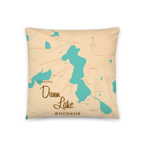 Dunn Lake Wisconsin Pillow