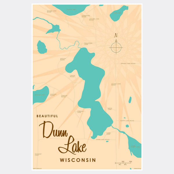 Dunn Lake Wisconsin, Paper Print