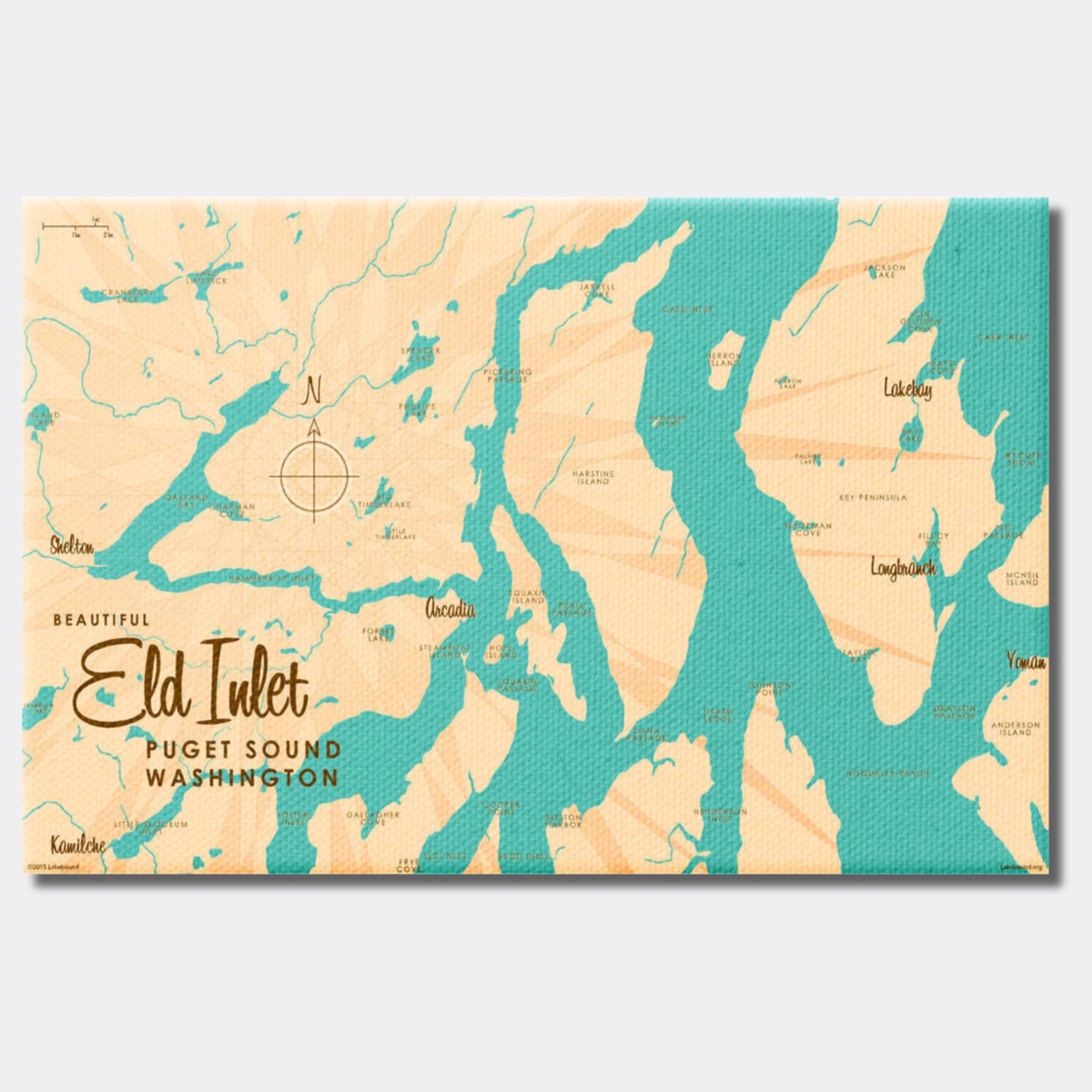 Eld Inlet Washington, Canvas Print