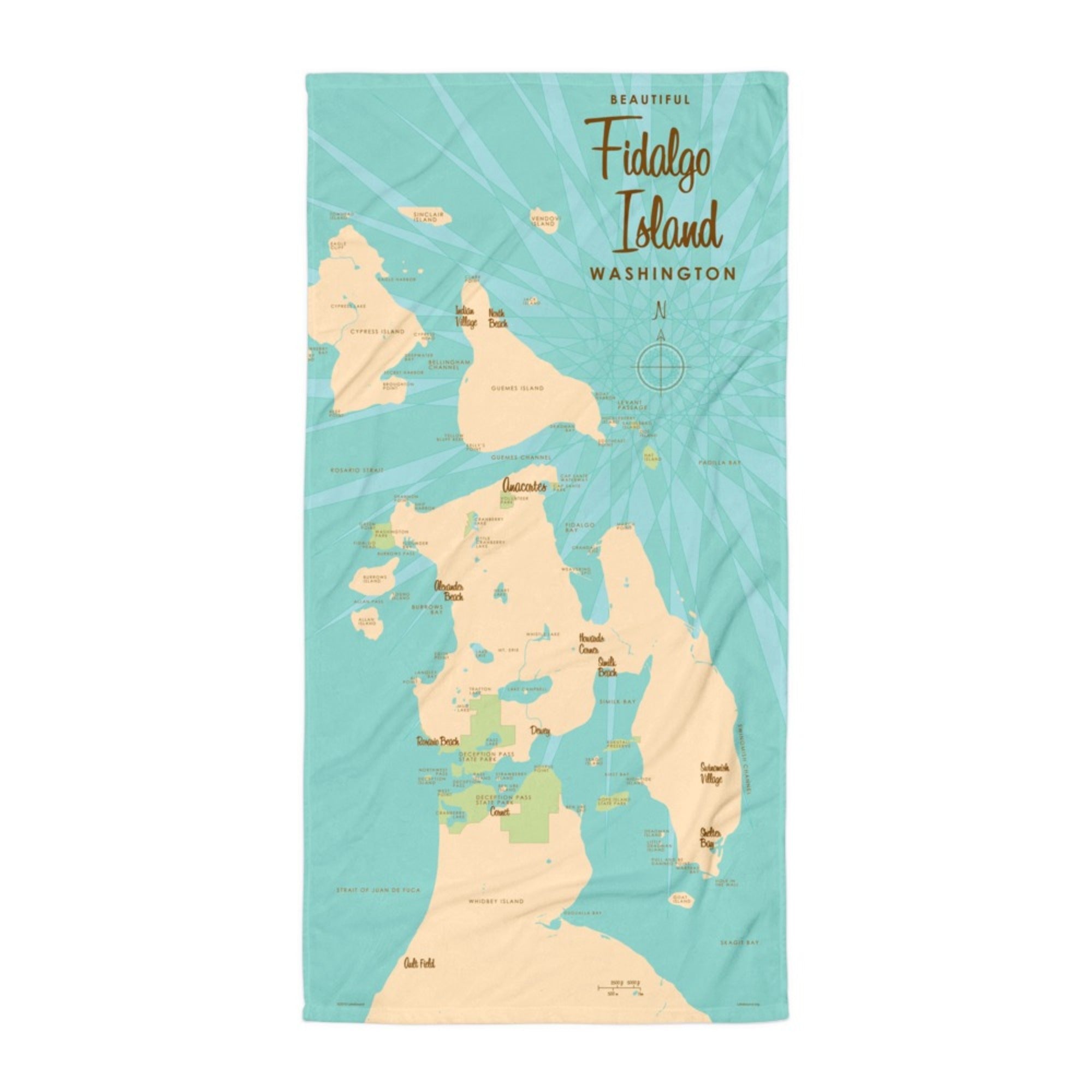 Fidalgo Island Washington Beach Towel