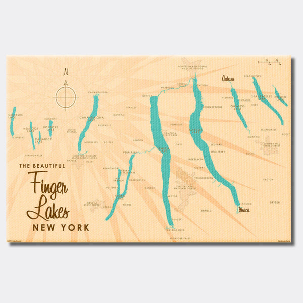 Finger Lakes New York, Canvas Print
