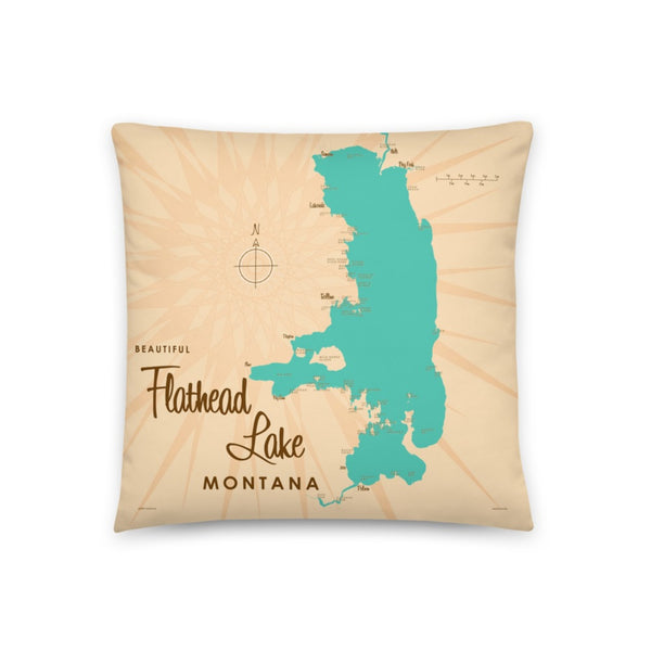 Flathead Lake Montana Pillow