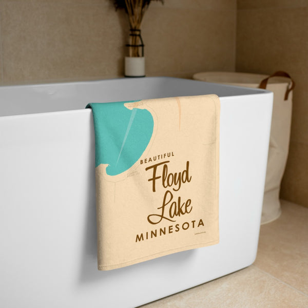 Floyd Lake Minnesota Beach Towel