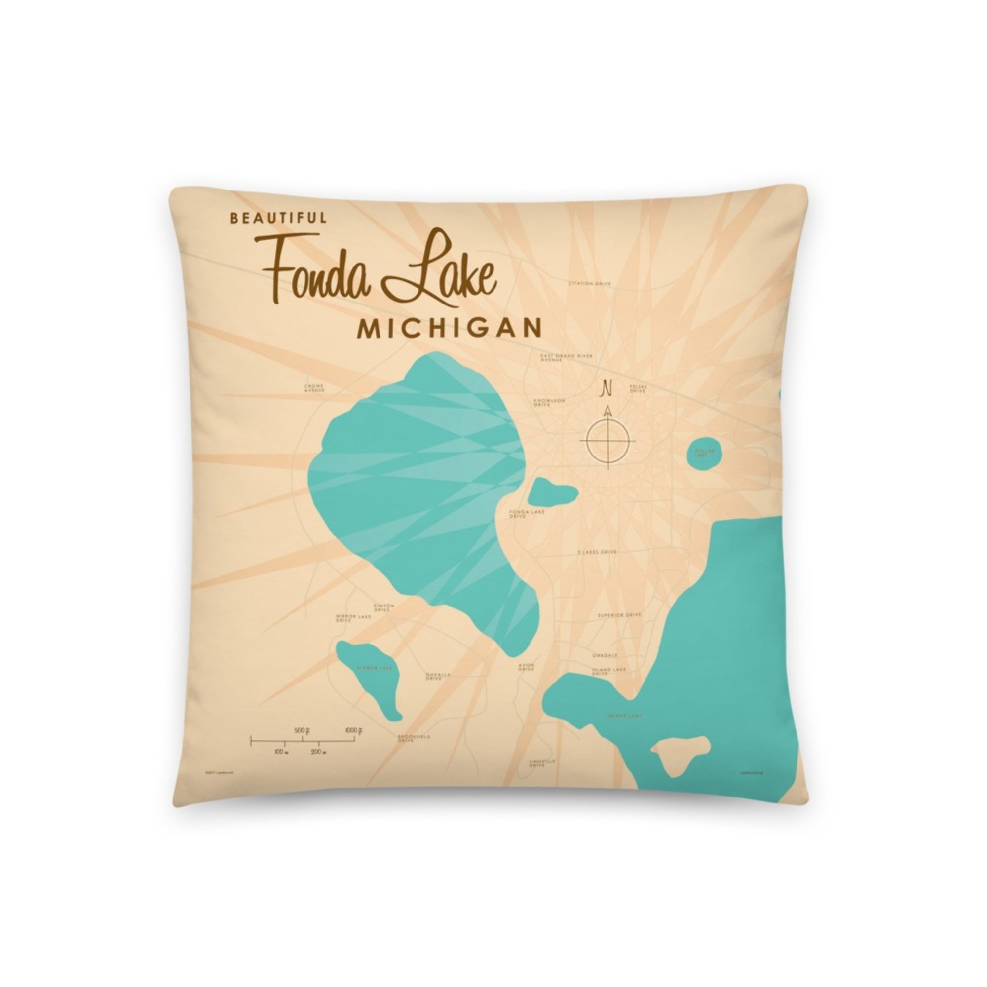 Fonda Lake Michigan Pillow