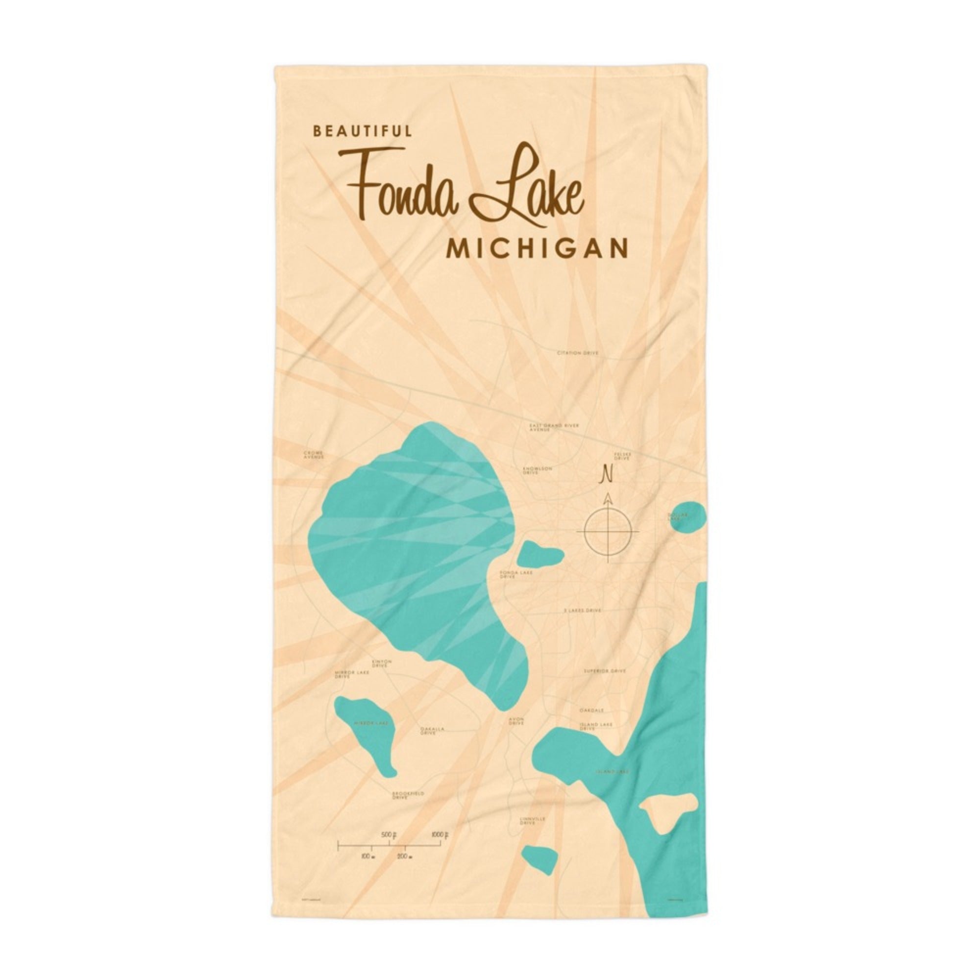 Fonda Lake Michigan Beach Towel