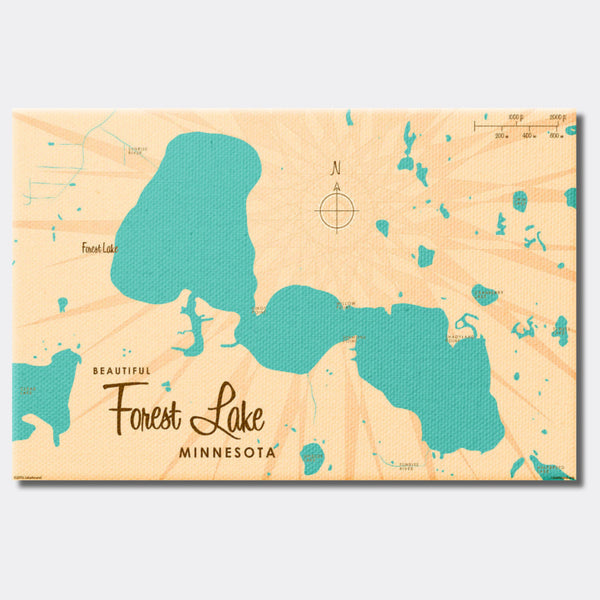 Forest Lake Minnesota, Canvas Print