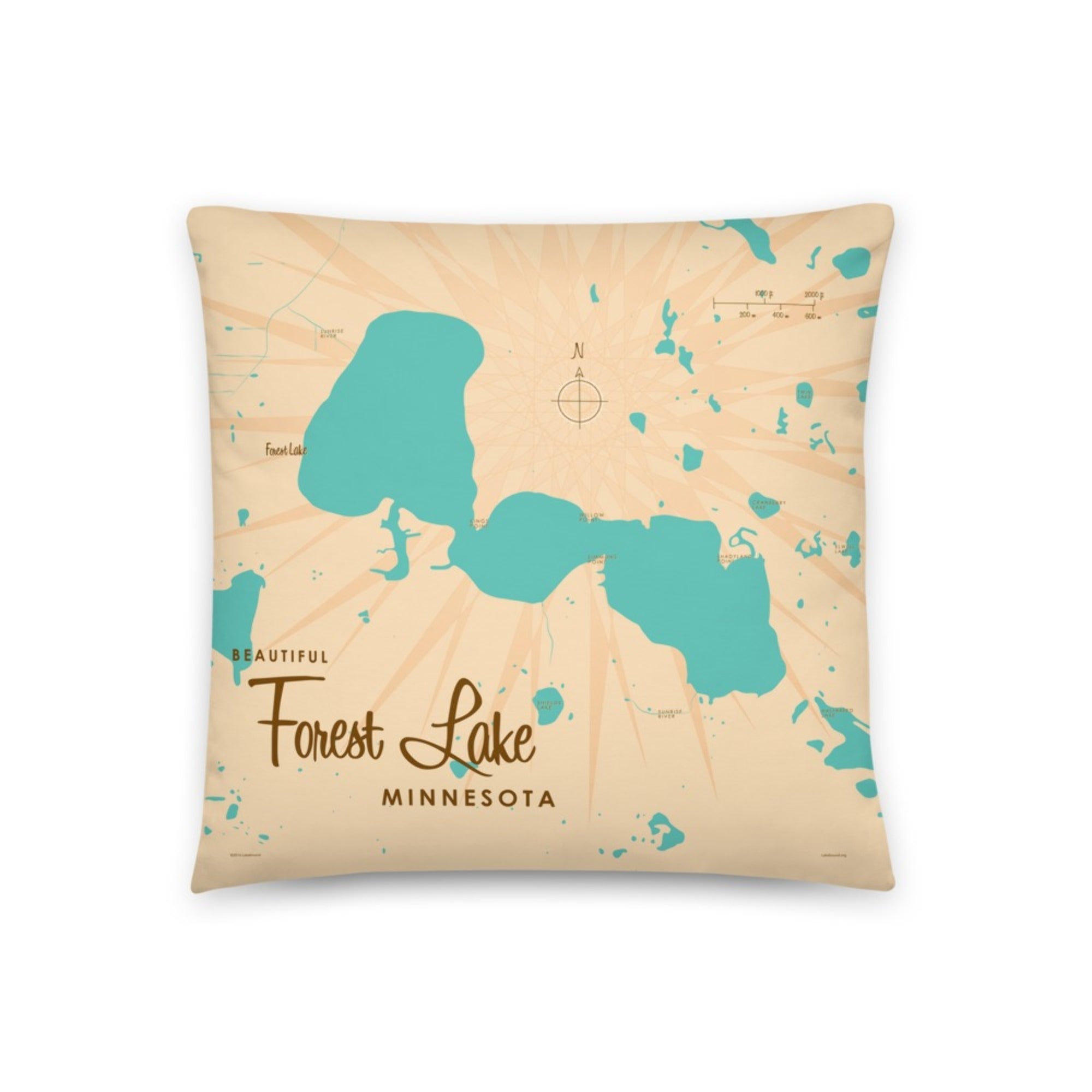 Forest Lake Minnesota Pillow