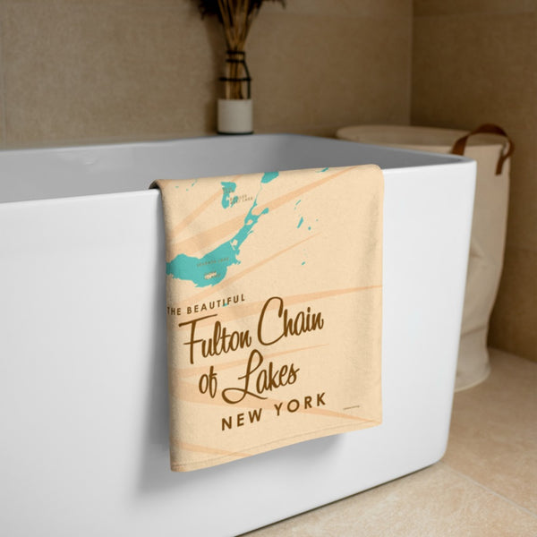 Fulton Chain of Lakes New York Beach Towel