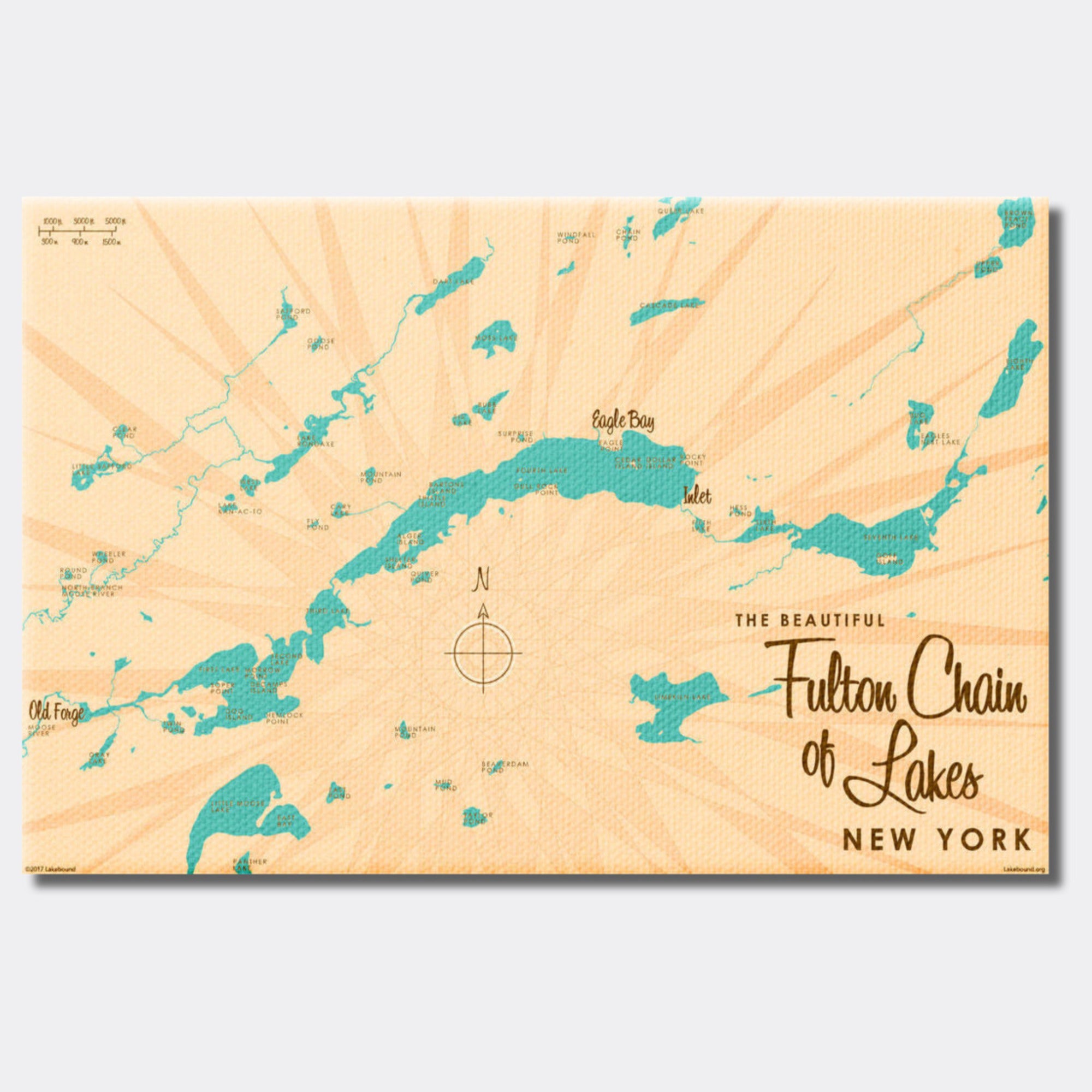 Fulton Chain of Lakes New York, Canvas Print