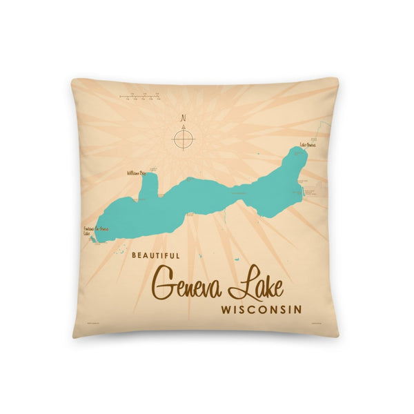 Geneva Lake Wisconsin Pillow