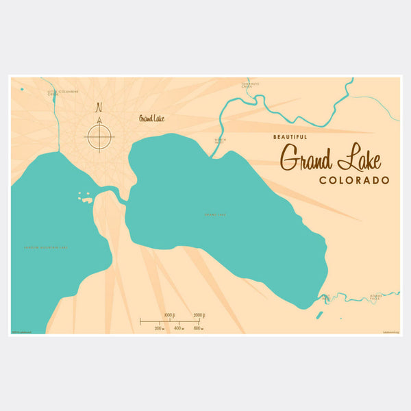 Grand Lake Colorado, Paper Print