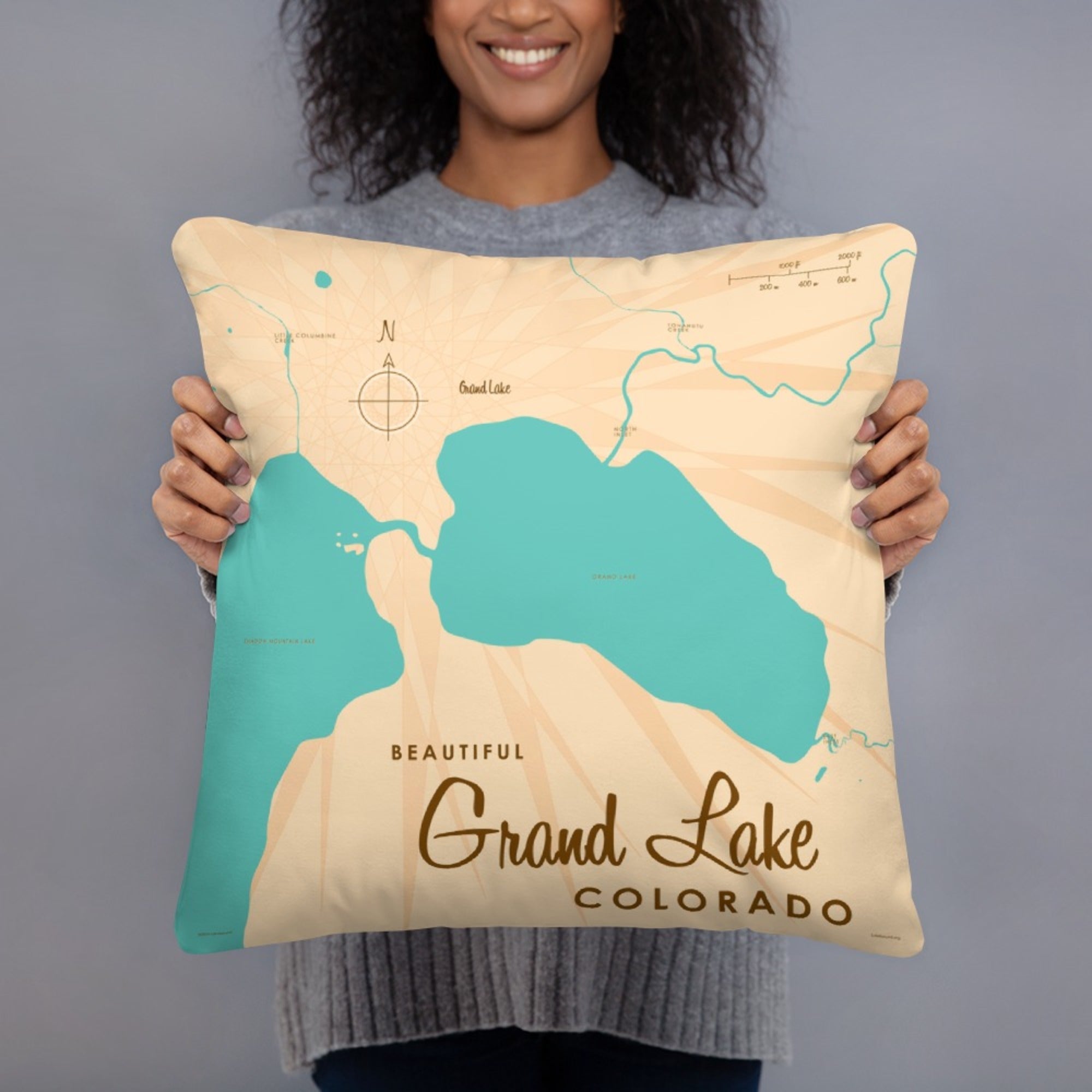 Grand Lake Colorado Pillow