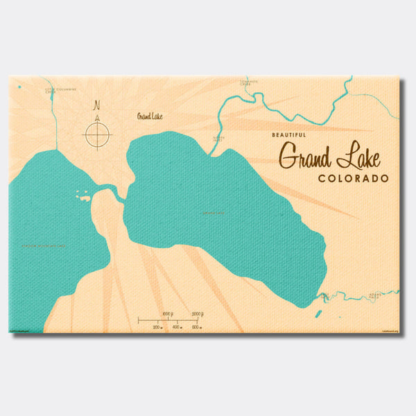 Grand Lake Colorado, Canvas Print