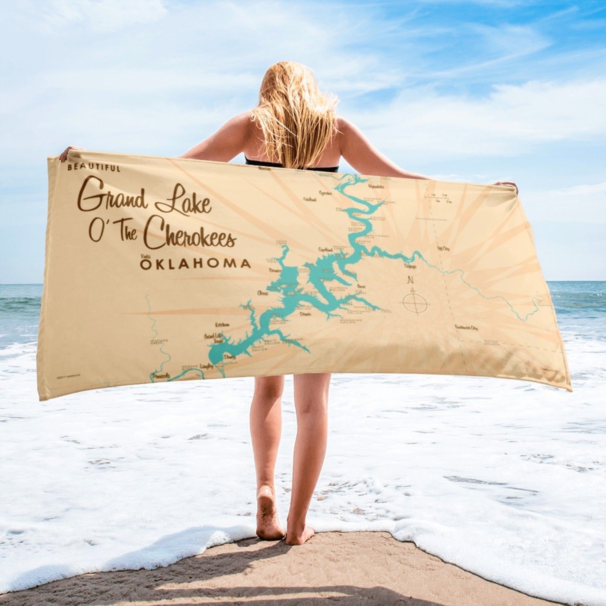 Grand Lake O' The Cherokees Oklahoma Beach Towel