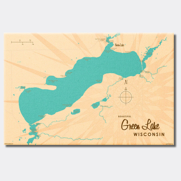 Green Lake Wisconsin, Canvas Print