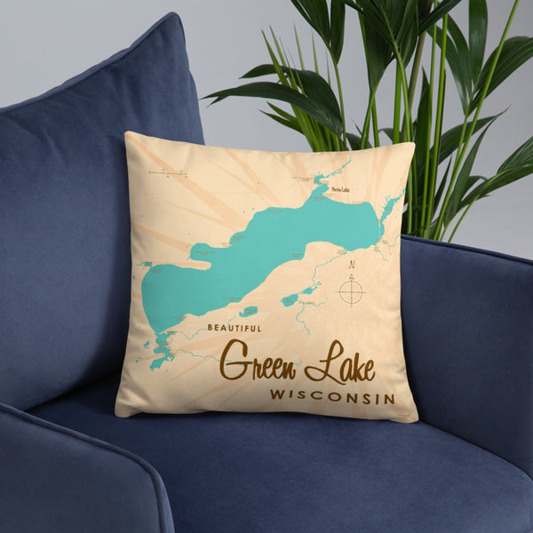 Green Lake Wisconsin Pillow