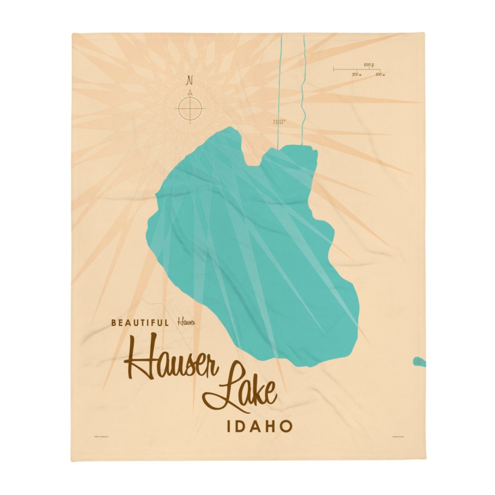 Hauser Lake Idaho Throw Blanket