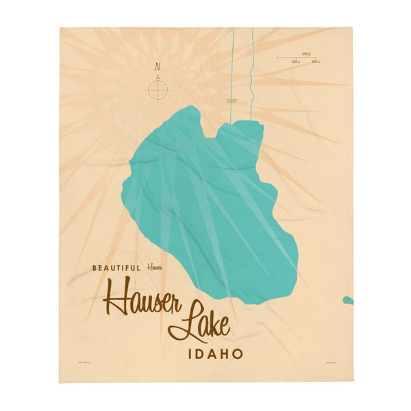 Hauser Lake Idaho Throw Blanket