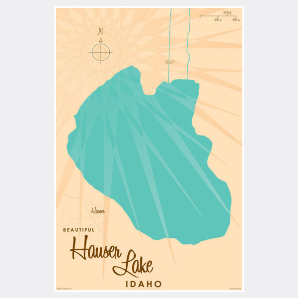 Hauser Lake Idaho, Paper Print