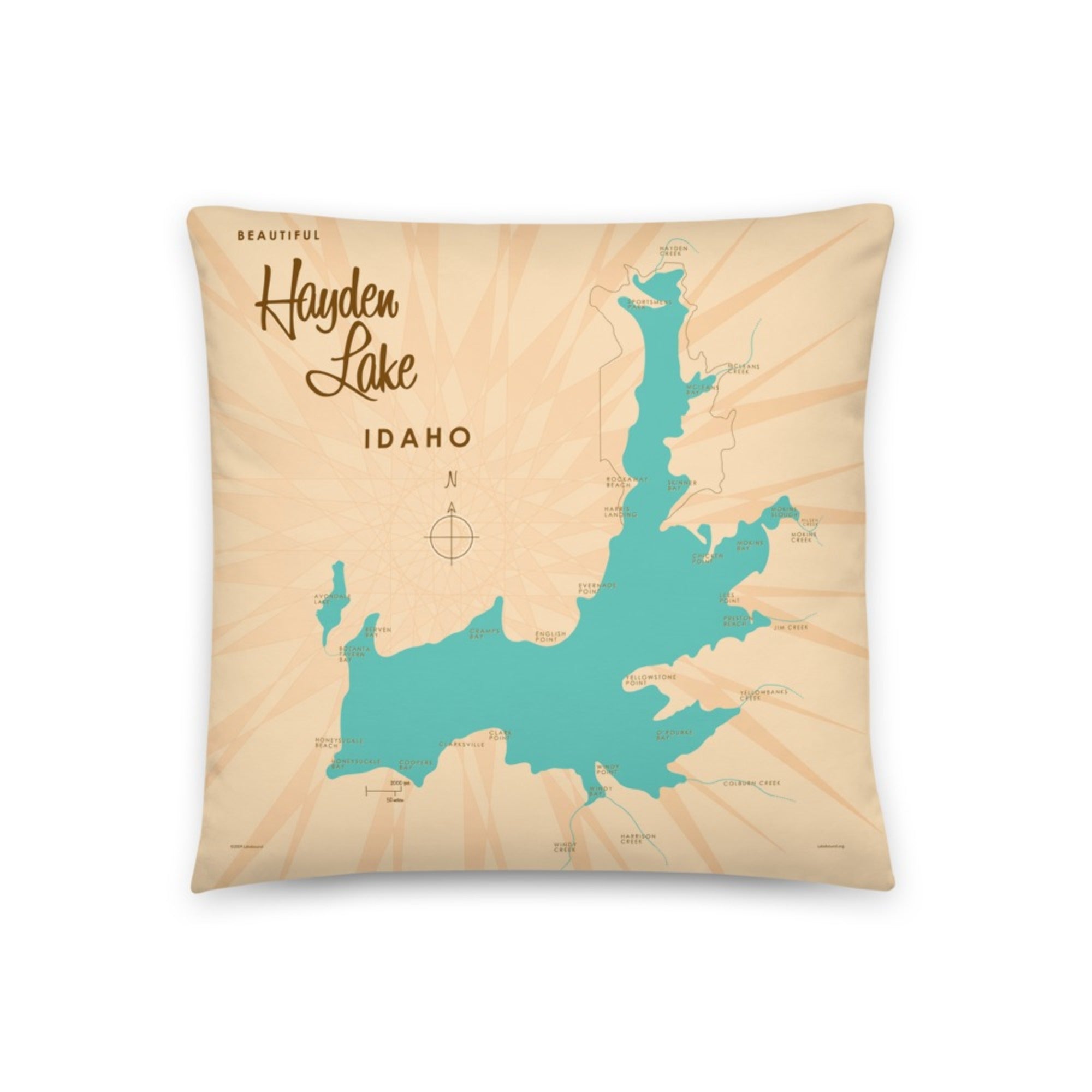 Hayden Lake Idaho Pillow