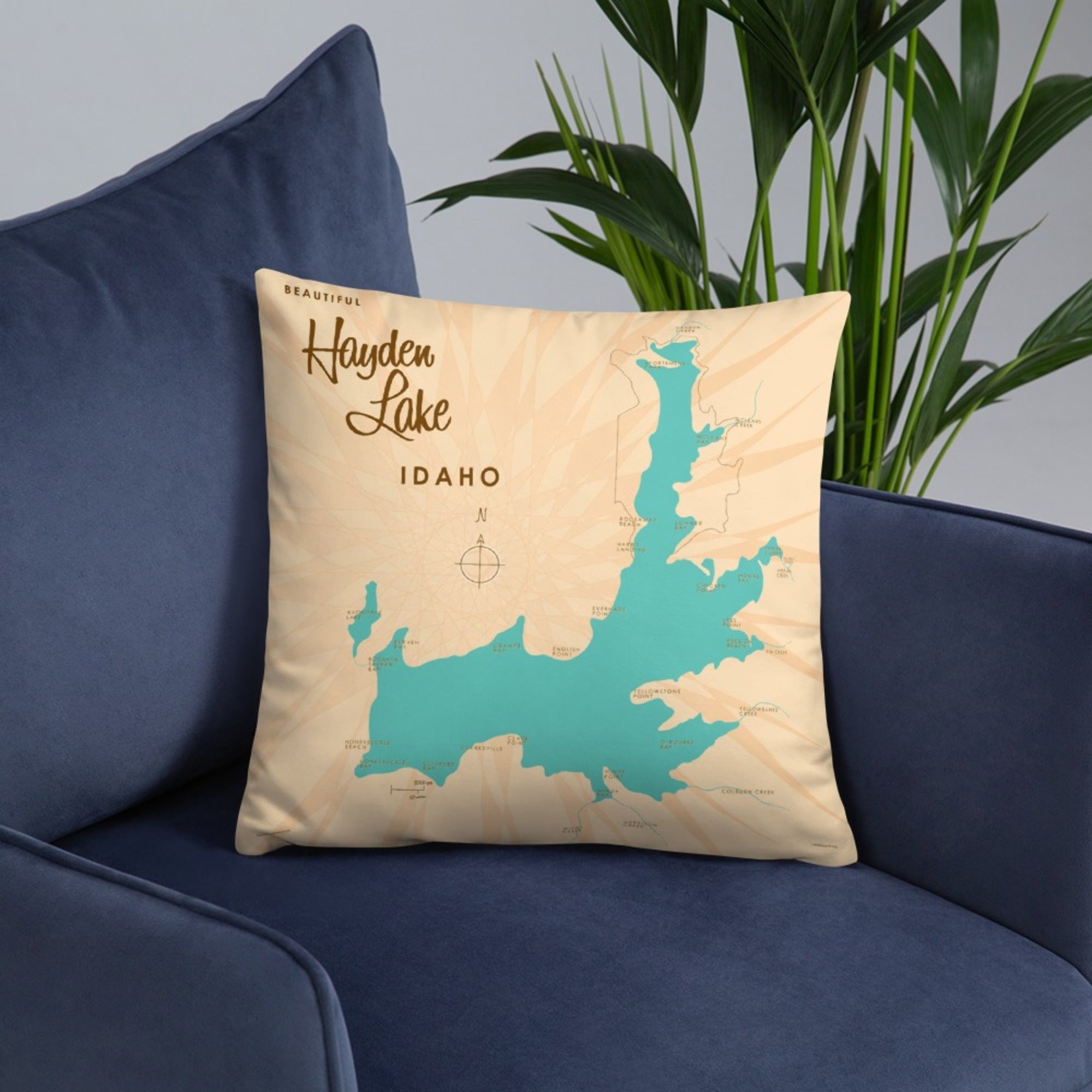 Hayden Lake Idaho Pillow