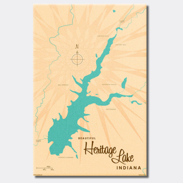 Heritage Lake Indiana, Canvas Print