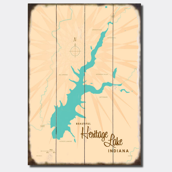 Heritage Lake Indiana, Sign Map Art