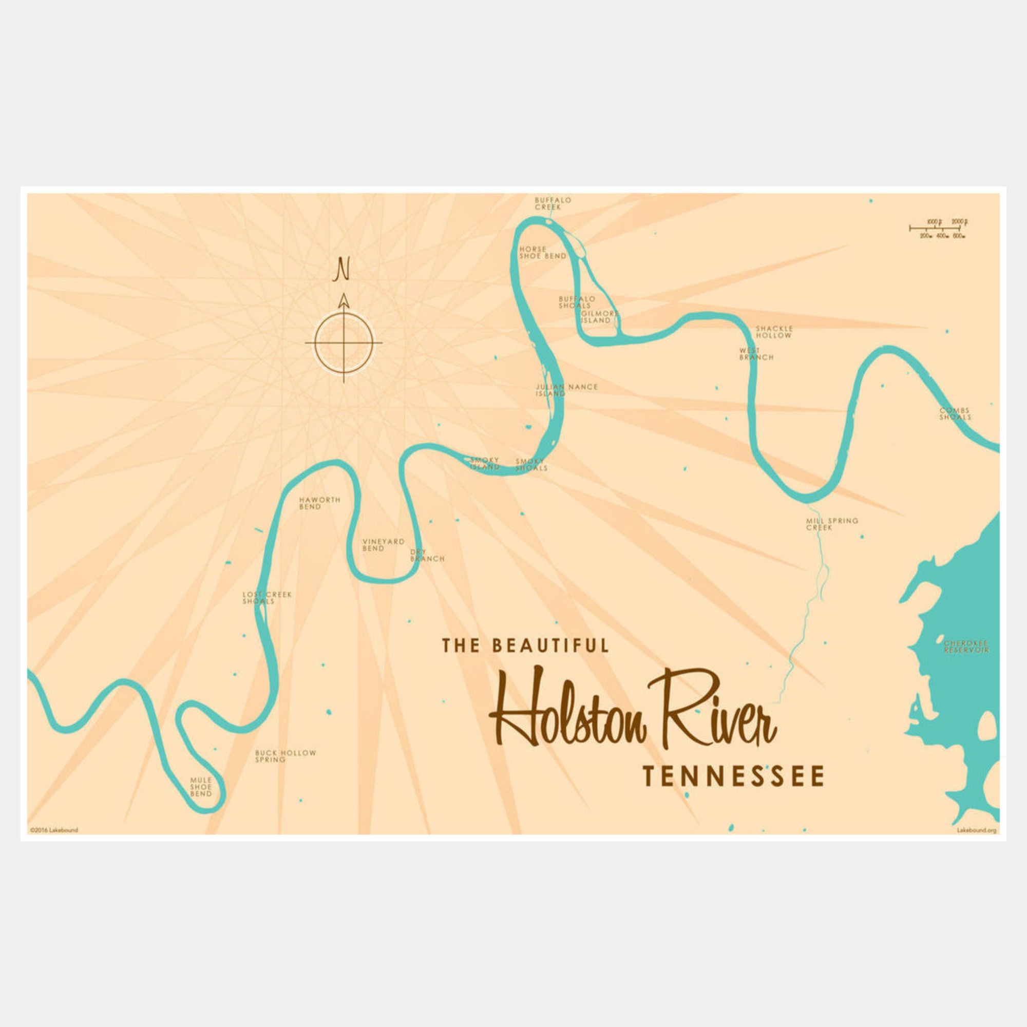 Holston River Tennessee, Paper Print