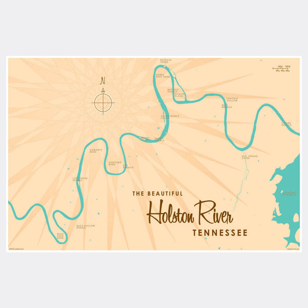 Holston River Tennessee, Paper Print